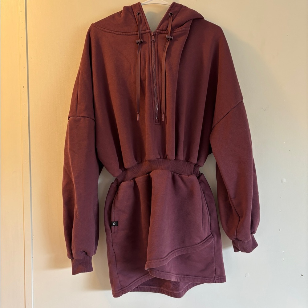 POPFLEX Maroon Hoodie Sweatshirt